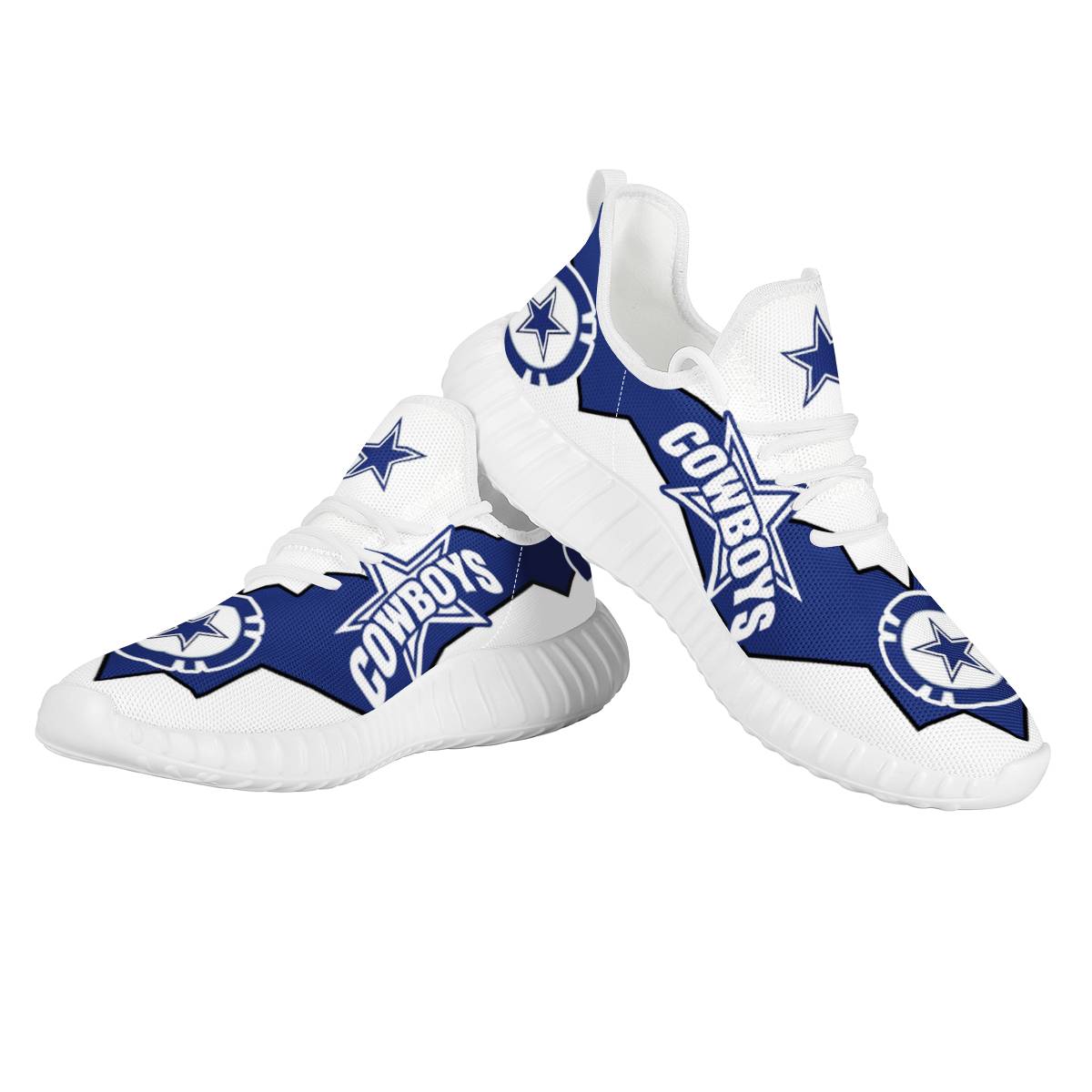 Men's Dallas Cowboys Mesh Knit Sneakers/Shoes 014